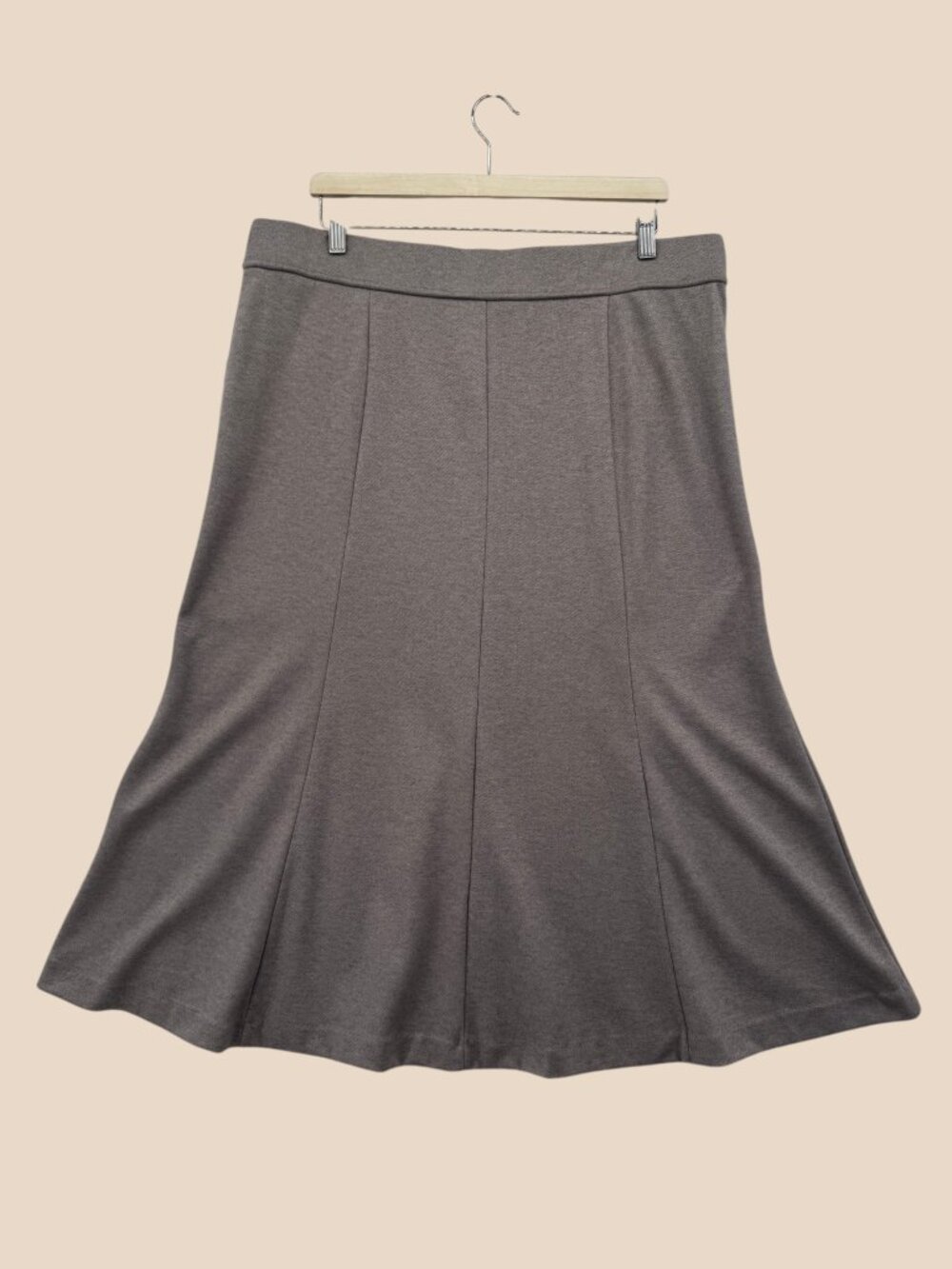 NYC New York Clothing Co Camel Midi Skirt - Picture 3 of 3